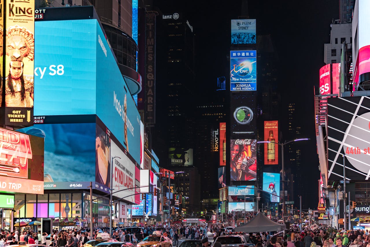 NYC Times Square night 